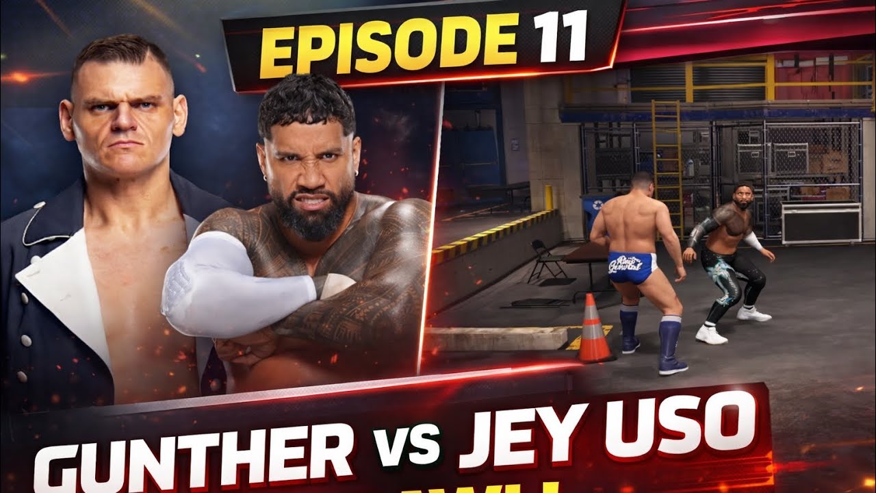 WWE 2K25 – Gunther vs Jey Uso | Backstage Brawl Turns Official! | Episode 11 |WWE GAMEPLAY 