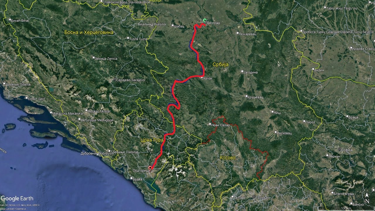 Beograd-Podgorica / Belgrade-Podgorica