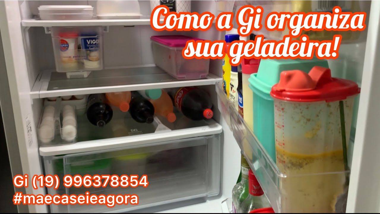 Como organizo minha geladeira com Tupperware