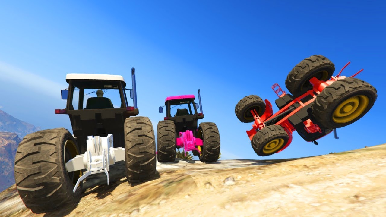 DE LEUKSTE TRACTOR MOMENTEN!! (GTA V Online)
