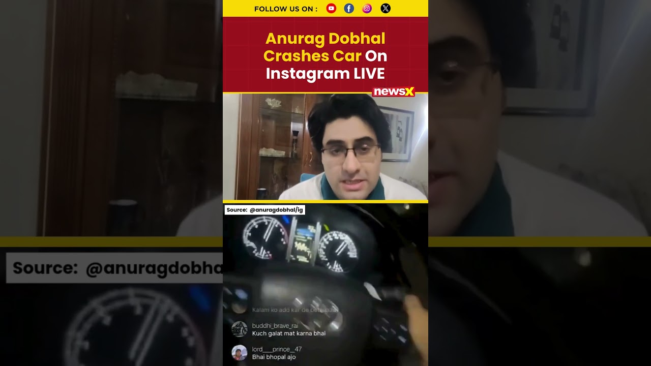 Bigg Boss Fame UK07 Rider Anurag Dobhal Crashes Car On Instagram Live! | #uk07rider #anuragdobhal