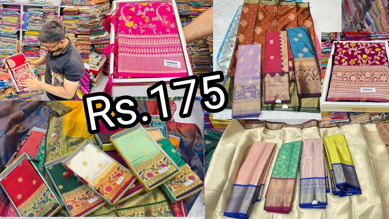 Madina wholesale special sarees new designs marriage OFFERS don't miss this video  ph:6301858096