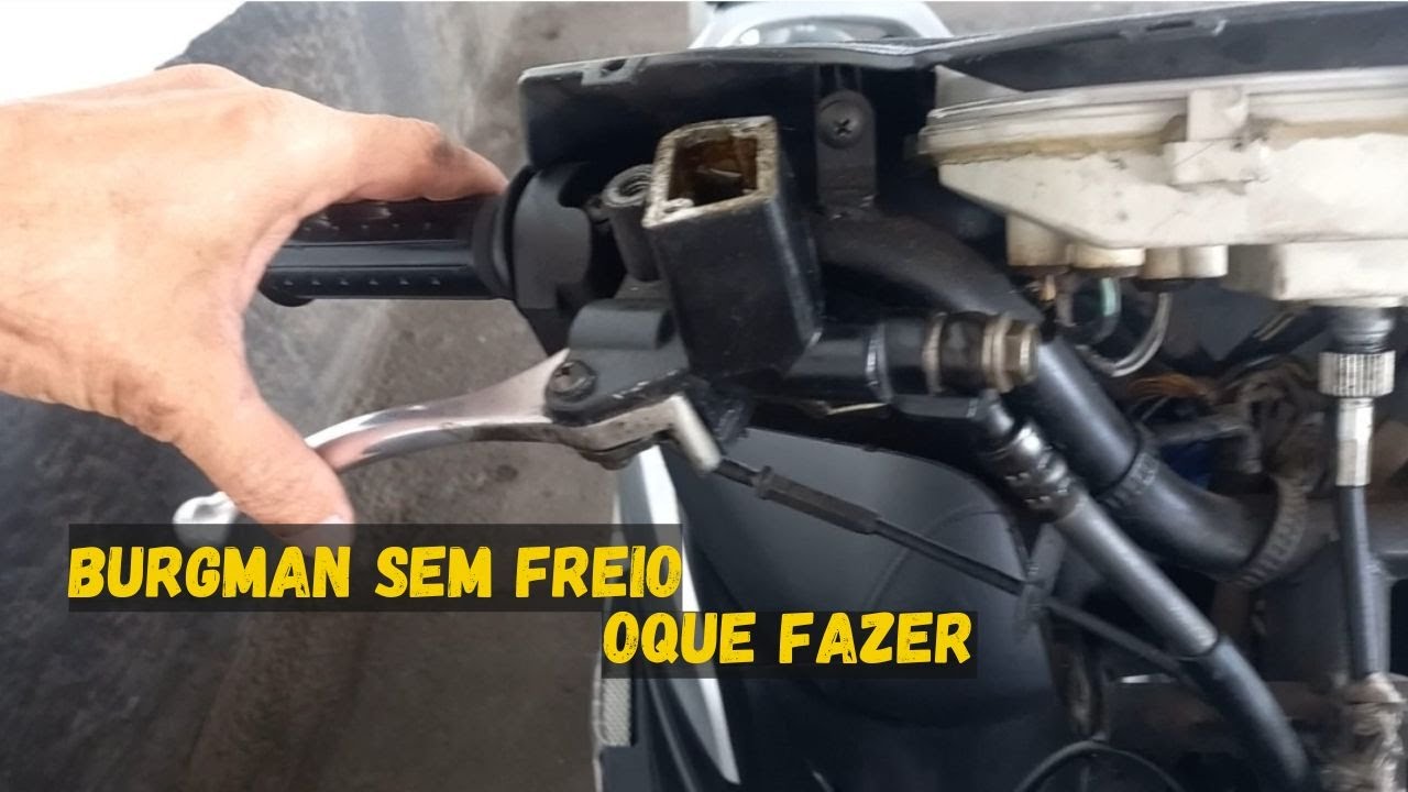 BURGMAN SEM FREIO , COMO SANGRA O FREIO DA BURGMAN