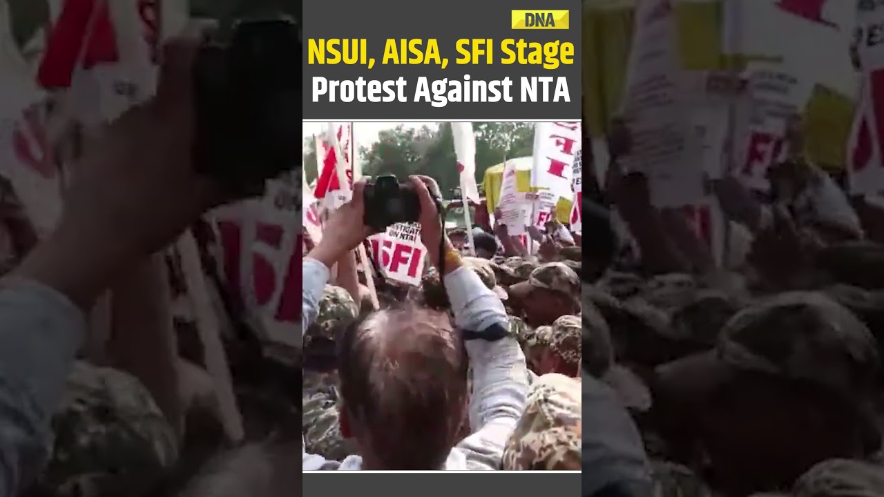 Delhi: SFI Members Stage Protest Against NTA Over UGC-NET Exam Errors and NEET-UG Paper Leak Row