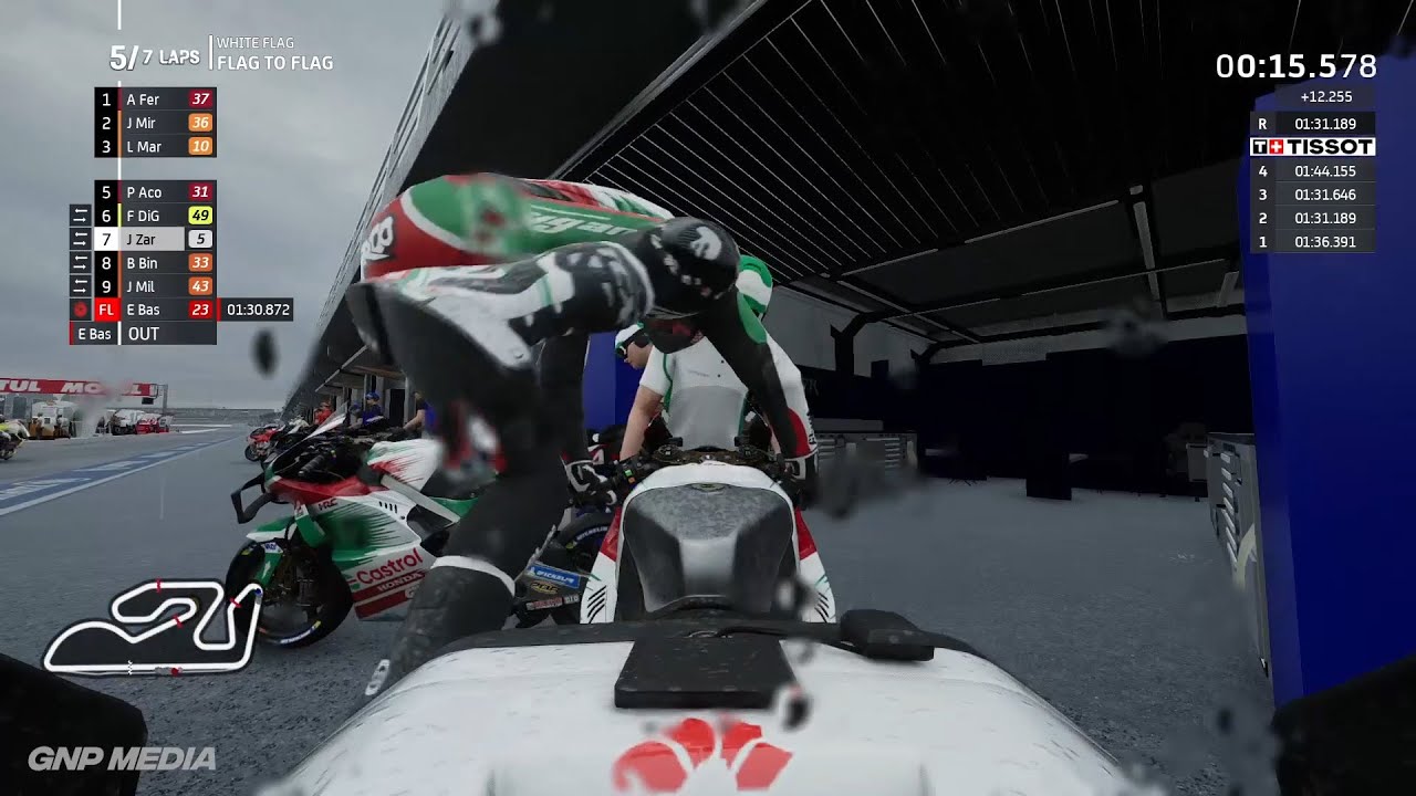 MotoGP 24 - Johann Zarco - Flag To Flag Race - Valencia Circuit - 7 Laps - Gameplay