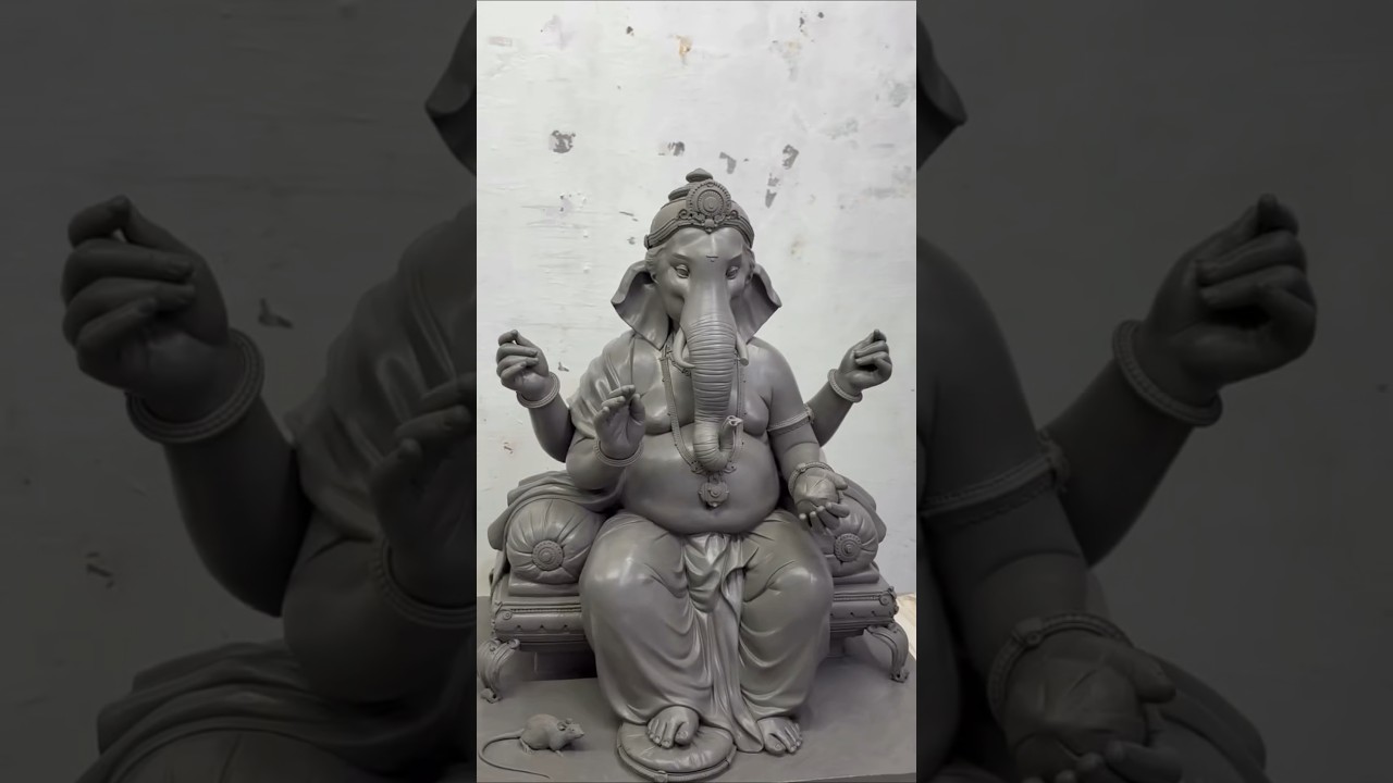 new model bappa 2026💫 new model launch 🌍#ganapatibapa #shortsfeed #ganeshidol #bappaastheticcreation