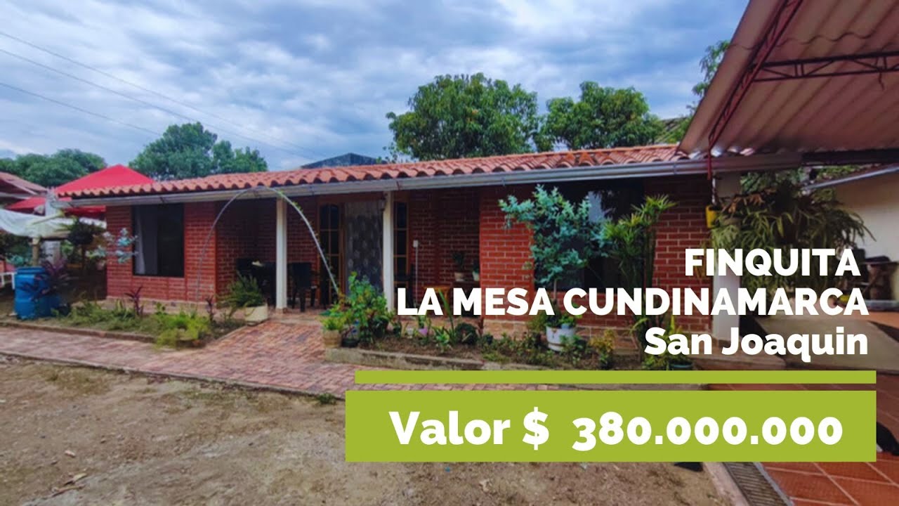 CASA LOTE, 3.800 M2 - EXCELENTE VIA DE ACCESO - LA MESA CUNDINAMARCA - San Joaquin