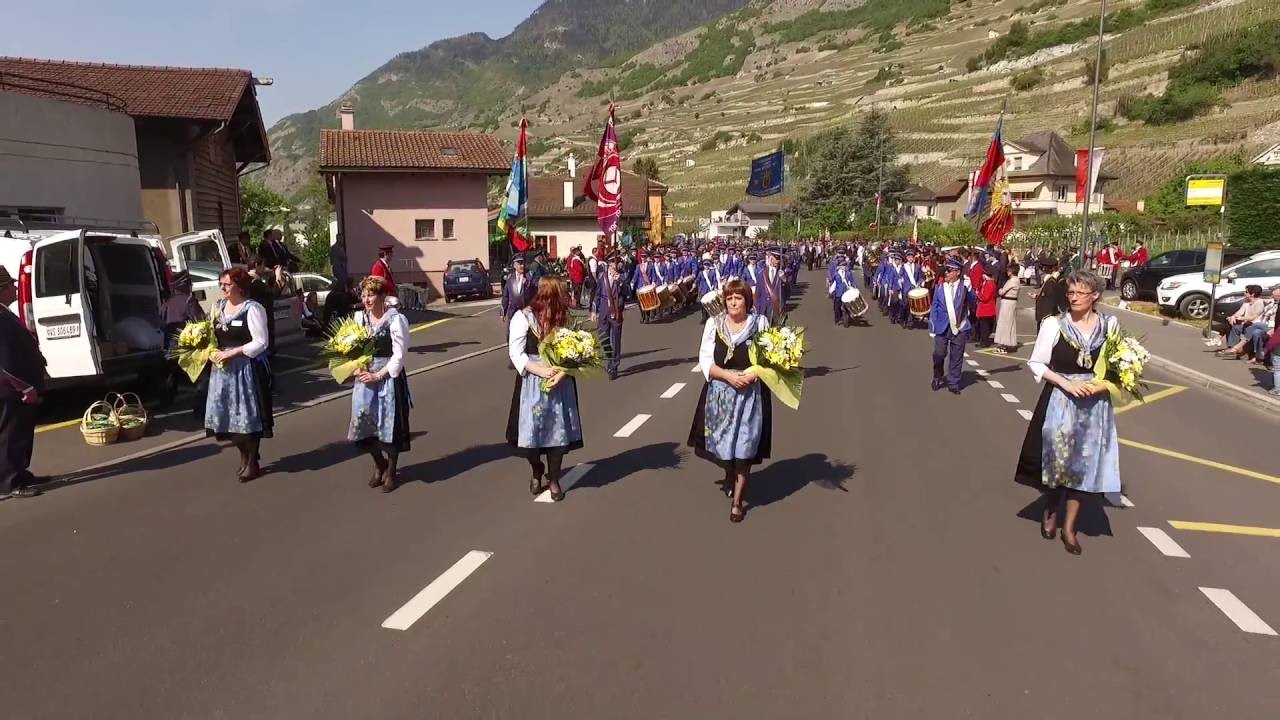 124ème Festival FFLRC - Vétroz - Défilé de la Fanfare Union