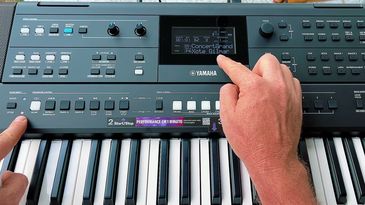 Como passar ritmos do pen drive para a memoria do teclado Yamaha 483