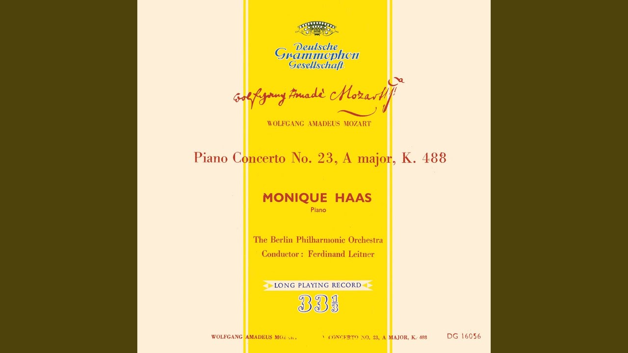 Mozart: Piano Concerto No. 23 in A Major, K. 488: I. Allegro