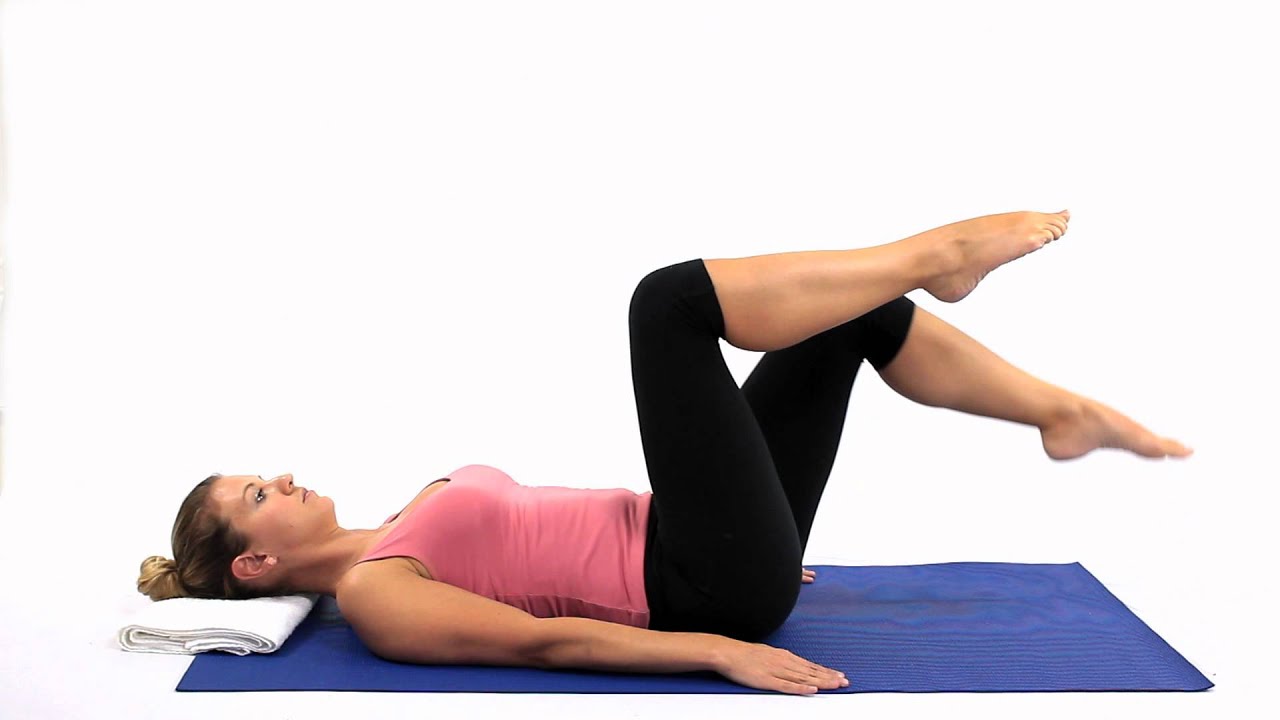 Pilates Knee folds  Scissors part 2/3