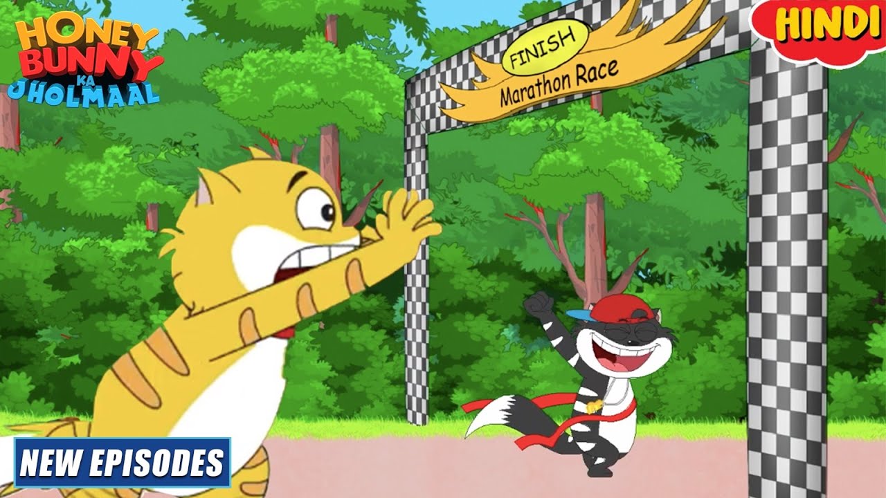 बनी की दौड़ | Honey Bunny Ka Jholmaal | Cartoon For Kids | Yo Kids Comedy | S16
