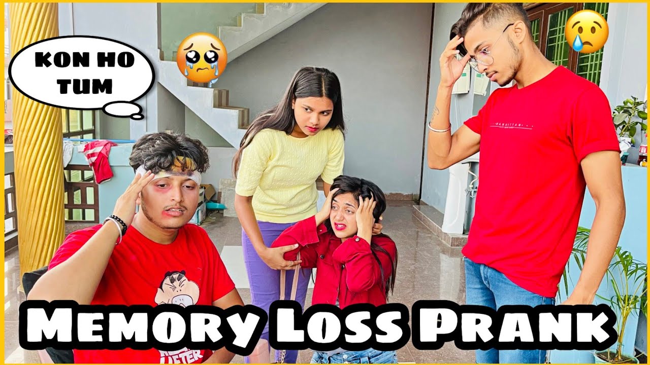MEMORY LOSS PRANK ON MEGHA 🤕🤒 || Sandeep Bhatt || @megha_chaubeshorts @luffyop05