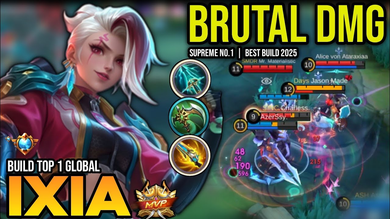 IXIA BEST BUILD 2025 | BUILD TOP 1 GLOBAL IXIA GAMEPLAY | MOBILE LEGENDS✓