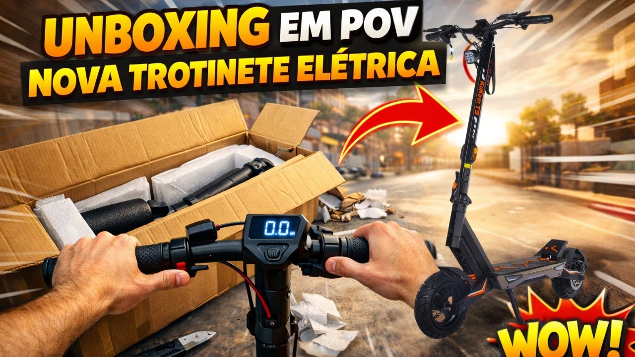 UNBOXING POV | Trotinete Elétrica KUKIRIN T3