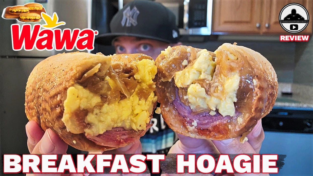 Wawa&reg; Italian Breakfast Hoagie Review! 🌅🌯🥚 | BEST Gas Station Sub? | theendorsement