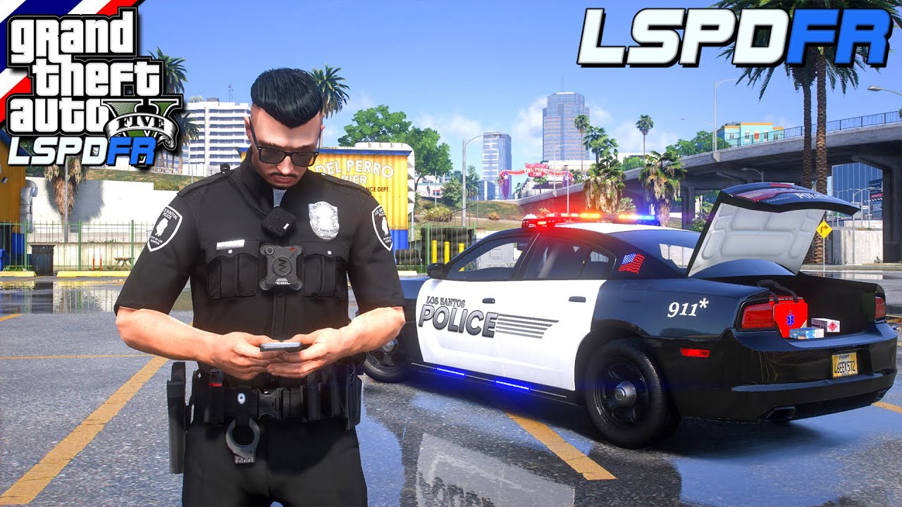 GTA V - LSPDFR มาเป็นตำรวจในเกม GTA V ตำรวจอเมริกา ยิงผู้ต้องสงสัย ทำร้ายเจ้าหน้าที่ตำรวจ #376