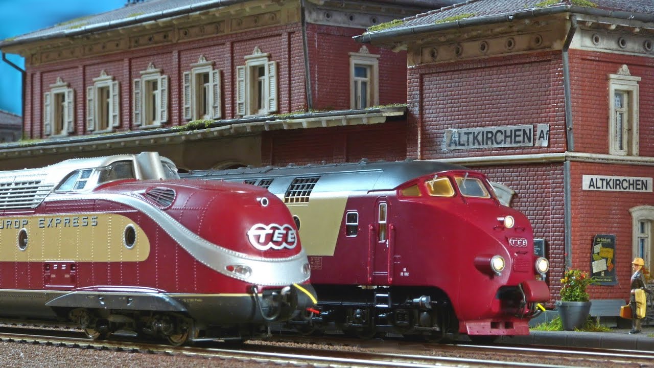 Roco H0 mit ESU Loksound 5 Trans Europa Express SBB RAm / NS DE IV + VT 11 5 BR 601 TEE