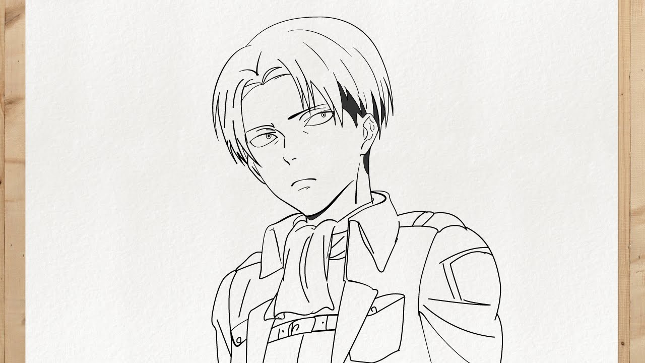 How to draw LEVI ACKERMAN full body - Easy Step by Step - Attack on Titan