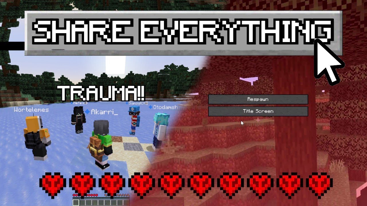 MINECRAFT, TAPI SEMUANYA SHARING (TRAUMA!!) w/ 