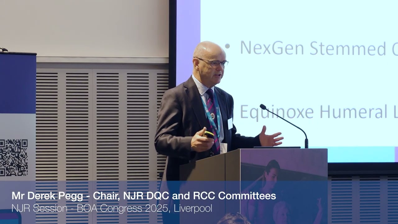 Mr Derek Pegg - Preventing harm: What we can learn from implants no longer in use or withdraws