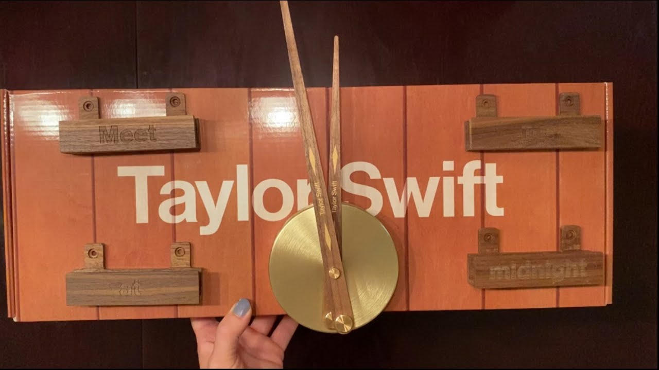 Unboxing Taylor Swift Midnights Vinyl Clock