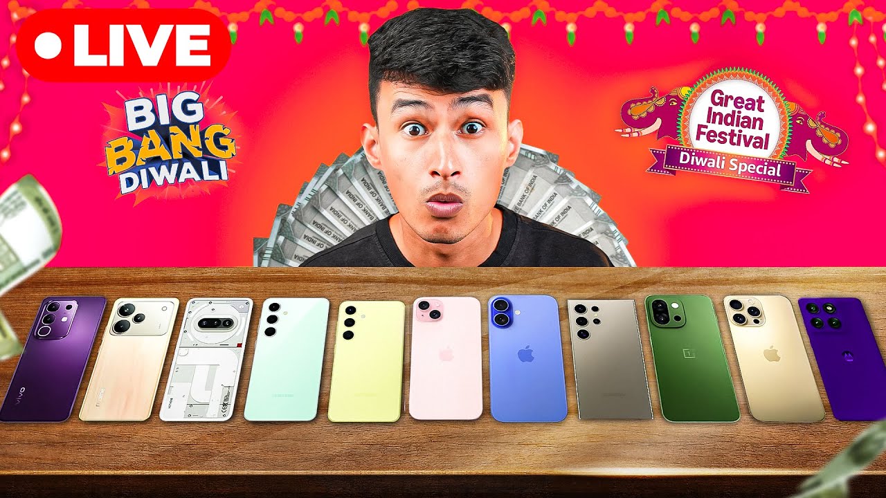 🚀 Flipkart Big Billion Day & Amazon GIF 2025 | Best Smartphone Deals 🎉 Biggest Diwali Sale LIVE