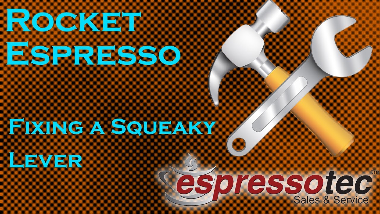 Техническое обслуживание кофемашины Rocket Espresso — устранение скрипа рычага группы заваривания.
