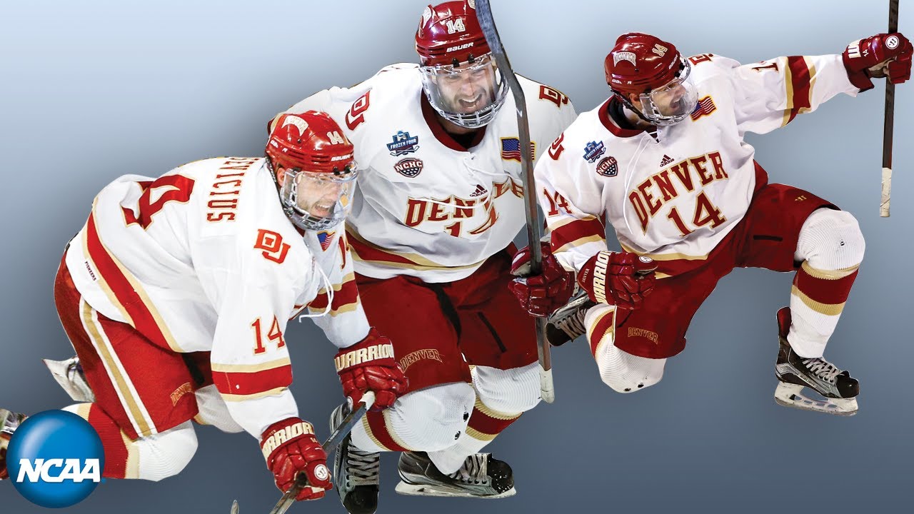Hat trick and ALL of Denver's goals in 3-2 Frozen Four title
