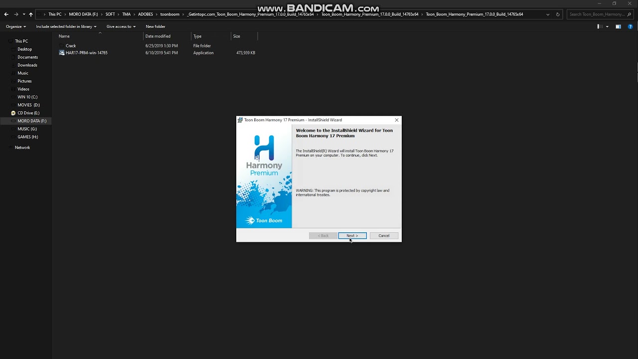 How to  Extract ro install Toon Boom Harmony 17 basicx