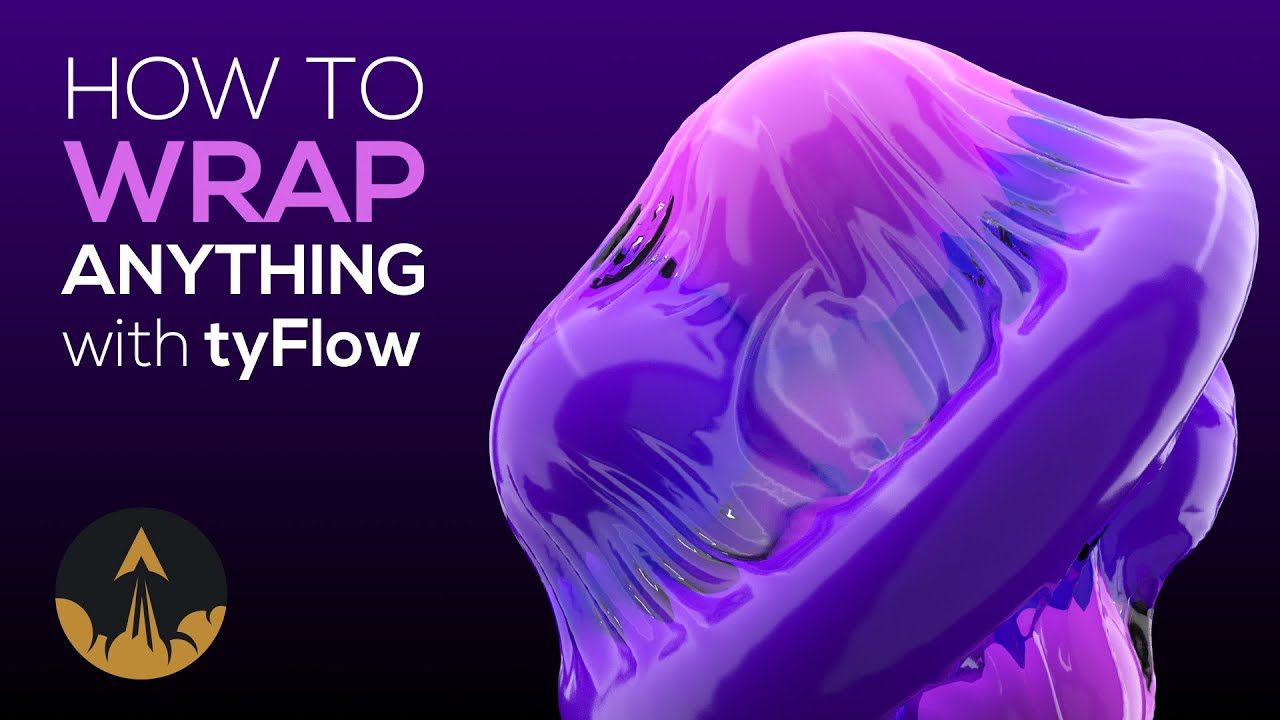 🟣 Plastic Wrap tyFlow Cloth Tutorial in 3Ds Max by #RedefineFX