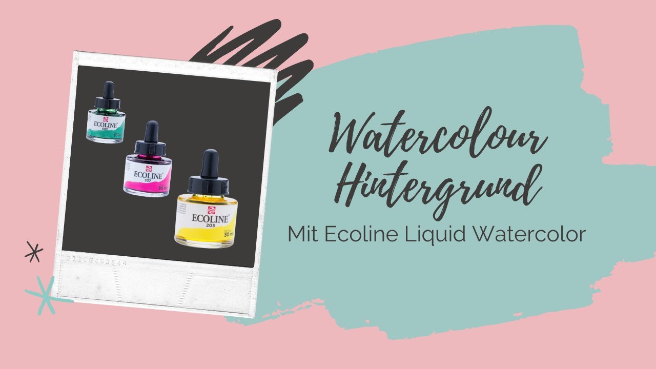Hintergründe gestalten mit Ecoline Liquid Watercolor