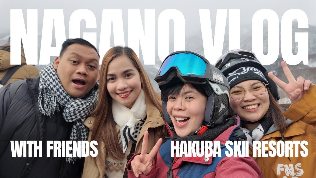 Nagano vlog - Hakuba skii resorts from tokyo to nagano! 