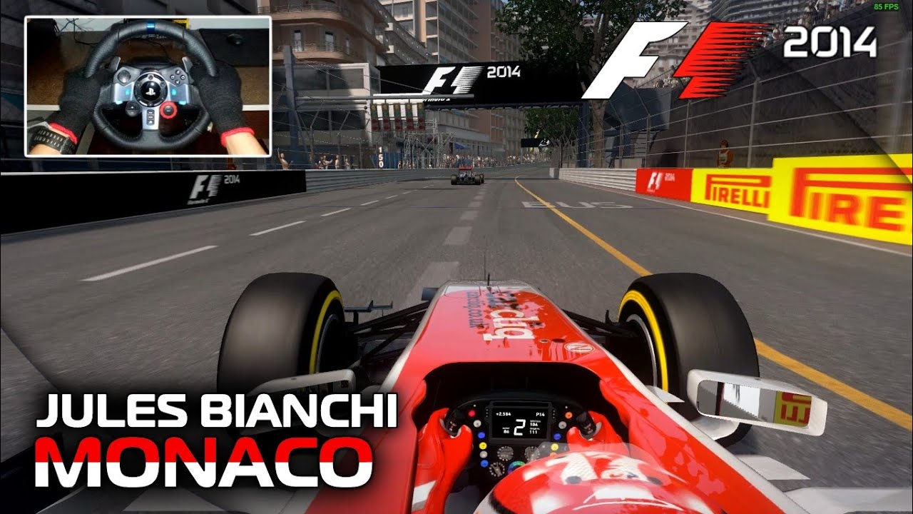 Marussia MR03 by Jules Bianchi | Formula 1 2014 Monaco Grand Prix | Logitech G29 Gameplay