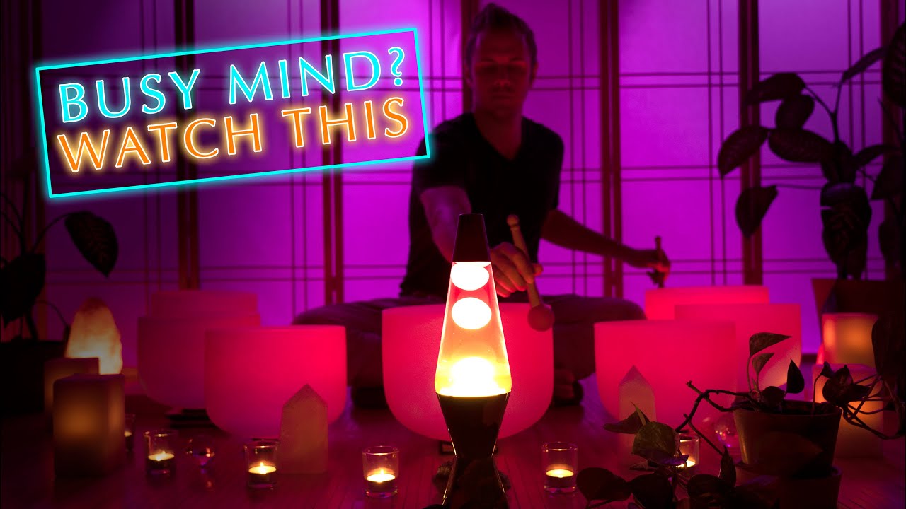 Sound Bath for Self Hypnosis | Quiet the Noise with a Mesmerizing Crystal Singing Bowl Meditation