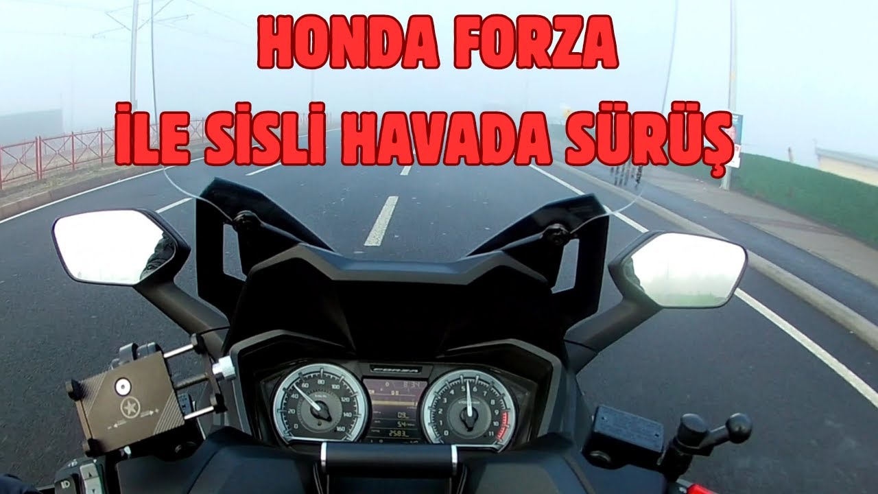 Honda Forza ile Sisli Havada Sürüş