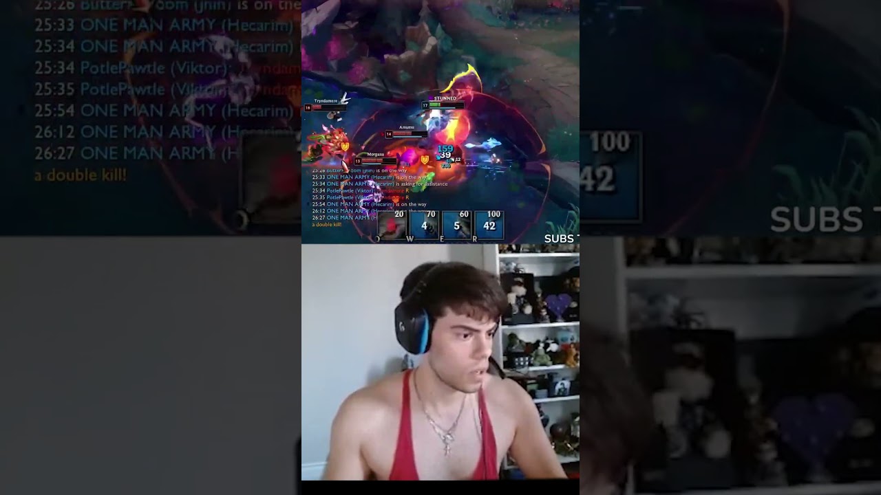 &lrm;Dantes Hecarim 1v5 Pentakill! #leagueoflegends