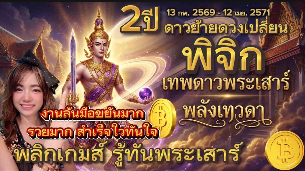 ลัคนา/ราศีพิจิก♏พลิกเกมส์ รู้ทันพระเสาร์พลังเทวดา 2 ปี ดาวย้ายดวงเปลี่ยน 13 กพ. 2569 - 12 เมย. 2571