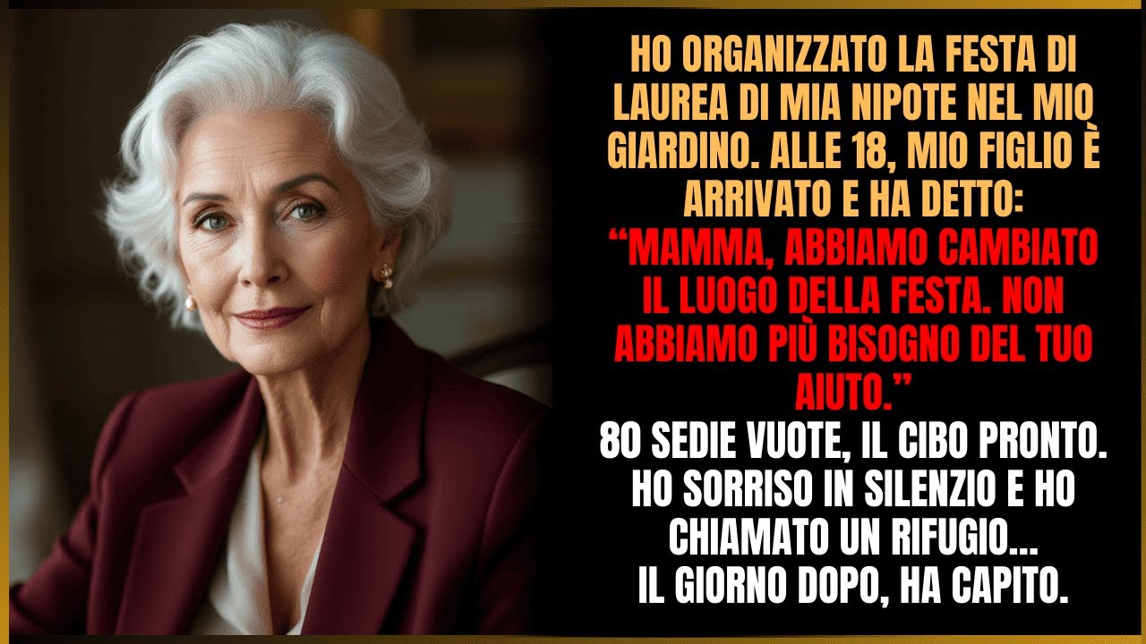 Preparavo la laurea di mia nipote quando mio figlio disse “Non abbiamo più bisogno di te” Tutto cam