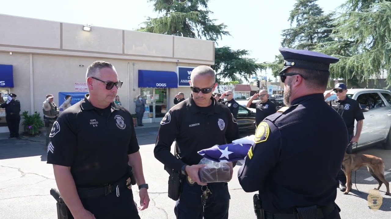 K9 Chase Flag Folding Ceremony