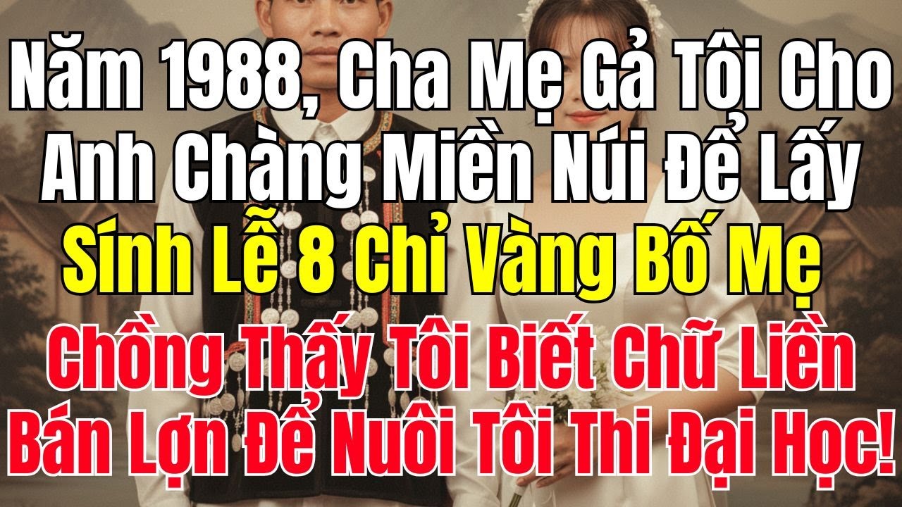 Năm 1988, Cha Mẹ Gả Tôi Cho Anh Chàng Miền Núi Bố Mẹ Chồng Thấy Tôi Biết Chữ Bán Lợn Cho Tôi Đi Học