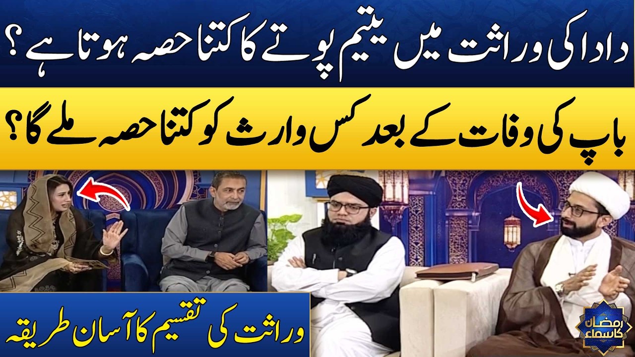 Wirasat Taqseem Karne Ka Tarika! | Maulana Muhammad Taqi Mehdavi | Mufti Noor Rahmani | Madeha Naqvi