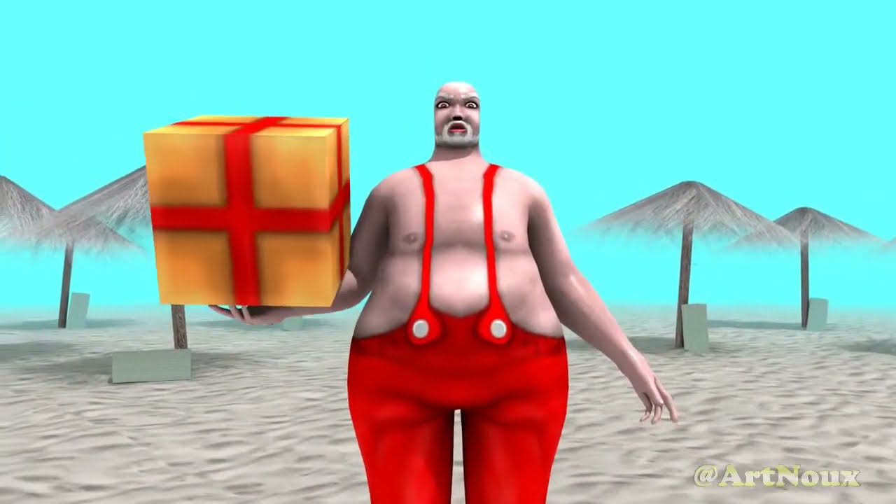 Mother Erica Goth is Bad Santa Claus at Christmas.