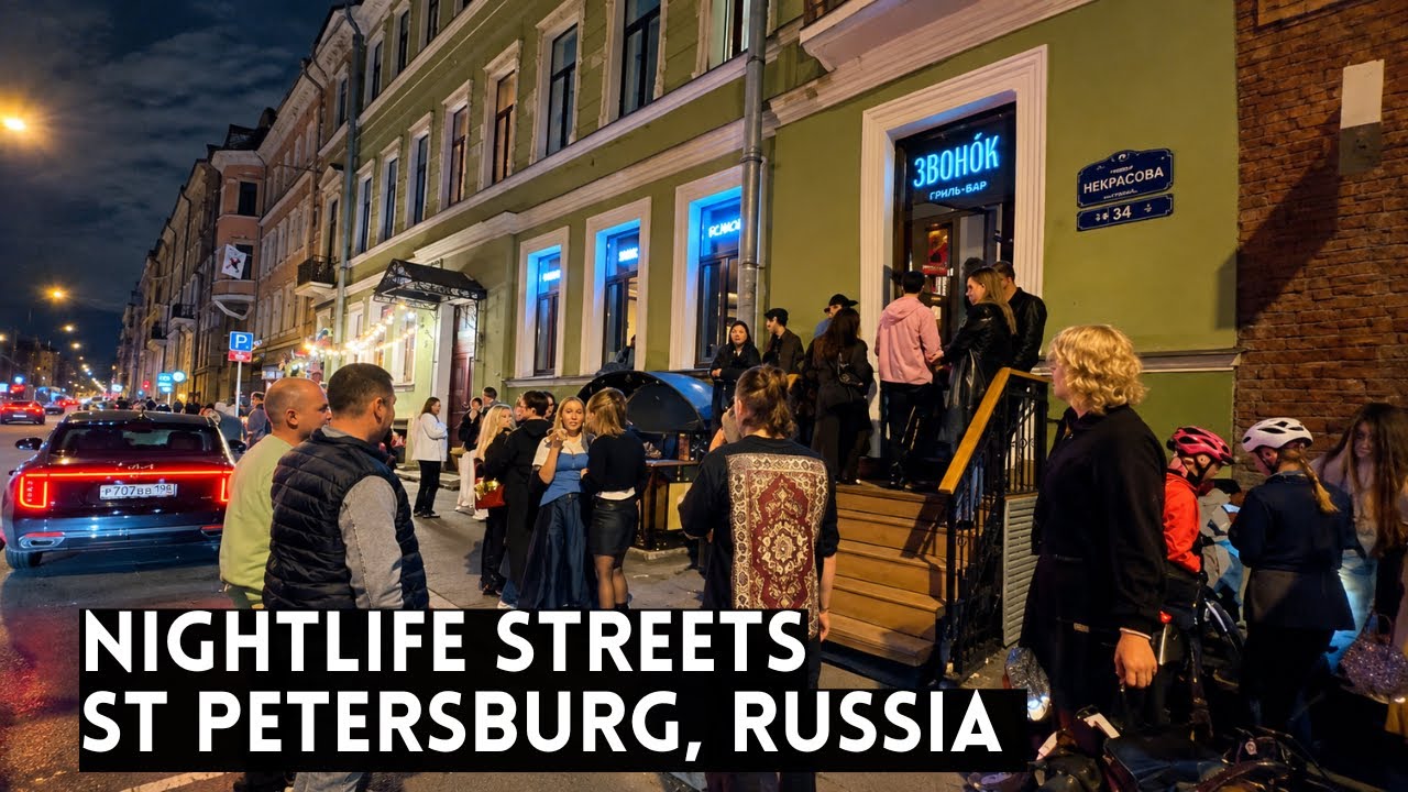 Прогулка по БАРНЫМ УЛИЦАМ Санкт-Петербурга (Рубинштейна, Некрасова, Белинского) [4K]