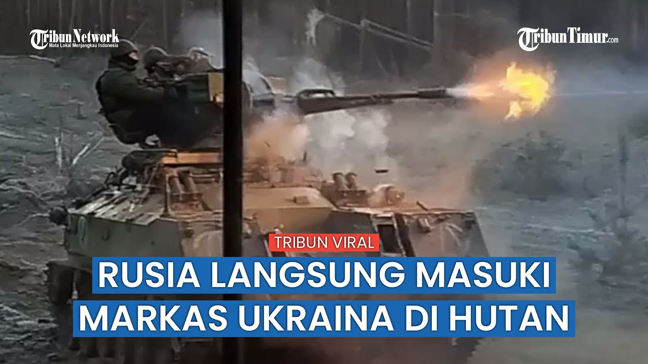 BMP-2M dan BTR-D Rusia Bar-bar Tembaki Posisi Pasukan Ukraina di Kremennaya