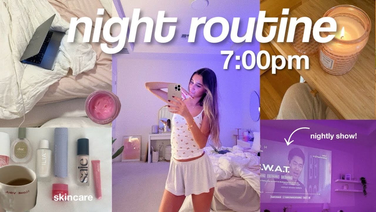 19:00 УЮТНАЯ ВЕЧЕРНЯЯ РУТИНА ♡ уход за собой, ведение дневника и уход за кожей