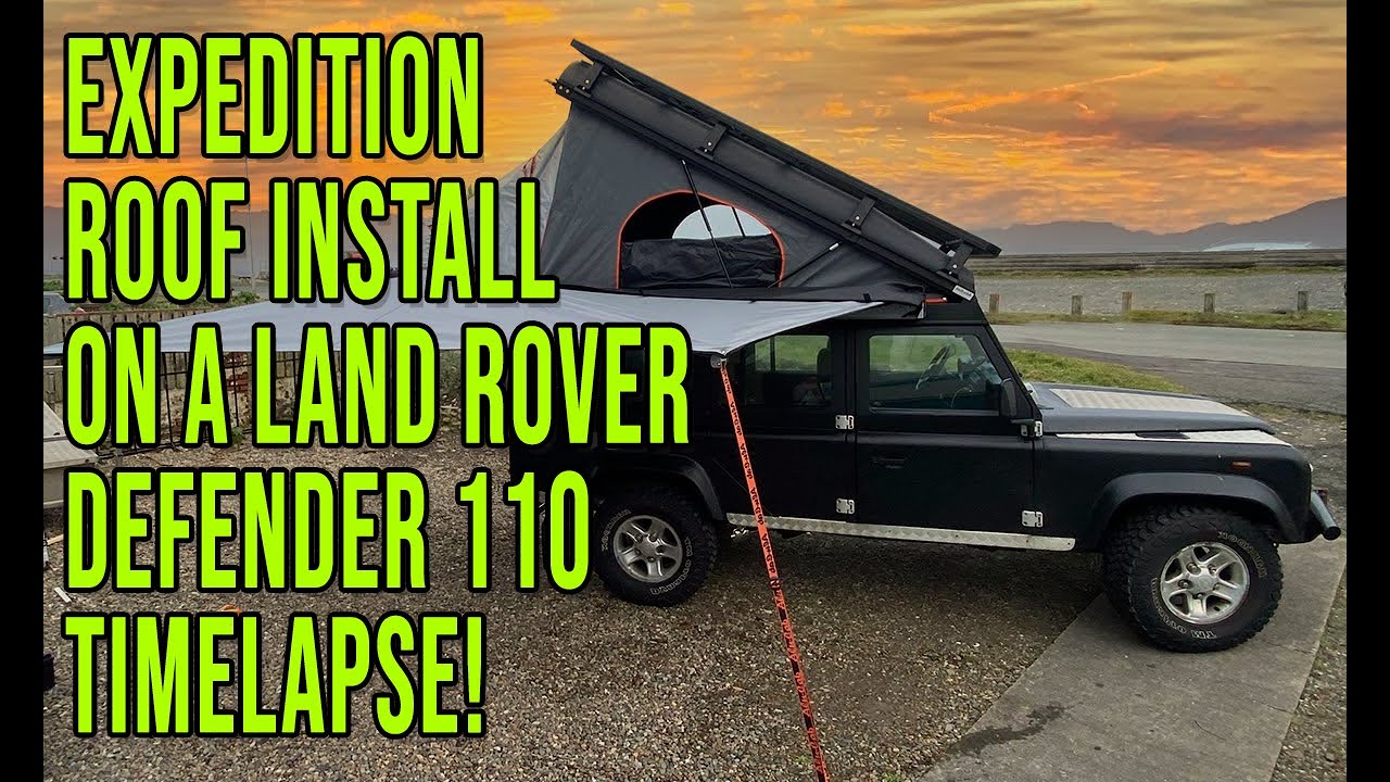 Alu-Cab Icarus Roof Conversion on Land Rover 110. Timelapse of the conversion from start to finish.
