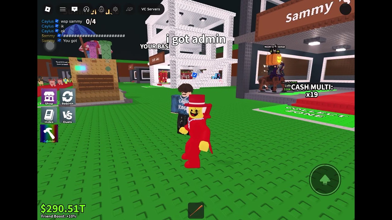I Gave Admin To @caylusblox in Steal A Brainrot :3 #stealabrainrot 