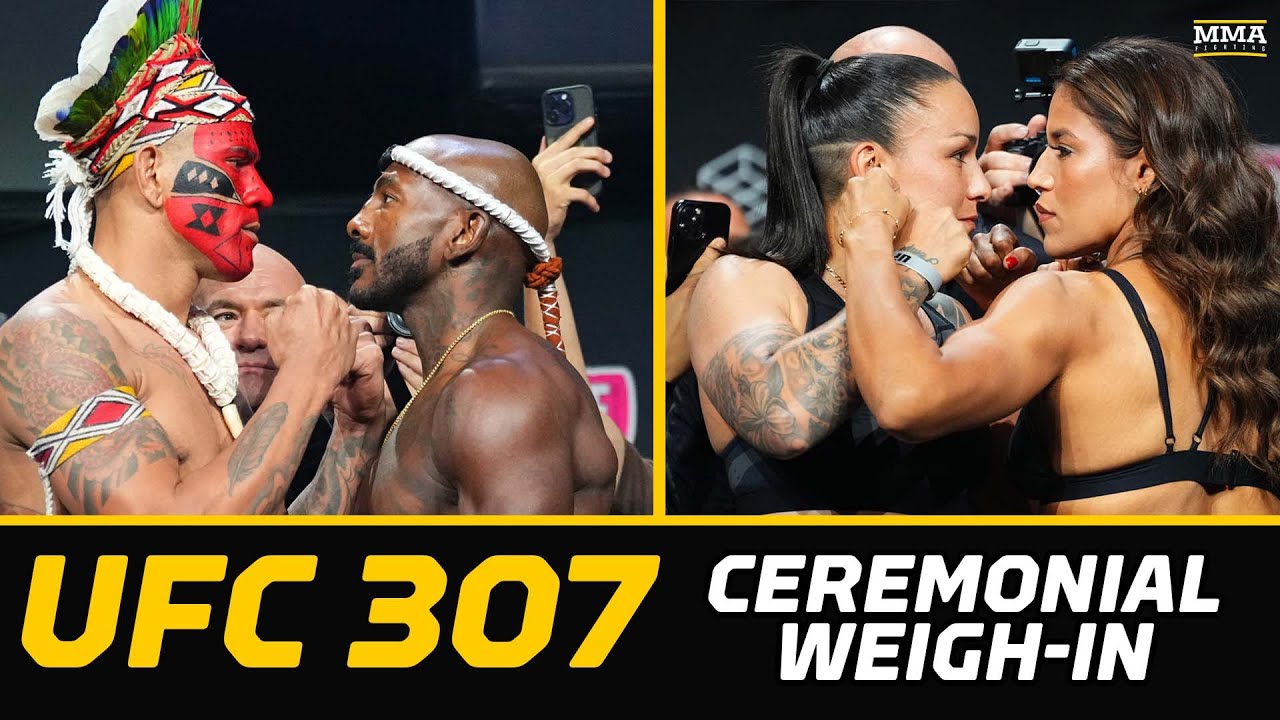 UFC 307 Final Faceoffs: Pereira and Rountree Jr. Share Intense Staredown - MMA Fighting