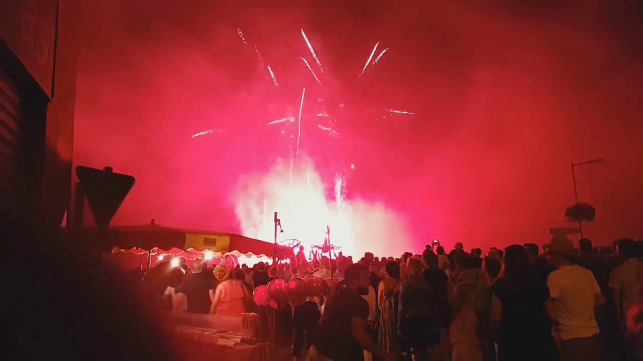 Feux d'artifice du 14 juillet 2018 à Chinon